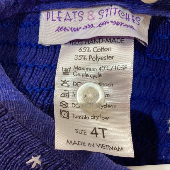 3 matching pleated Christmas dress 12M, 4T, and 5T - Picture 8 of 9